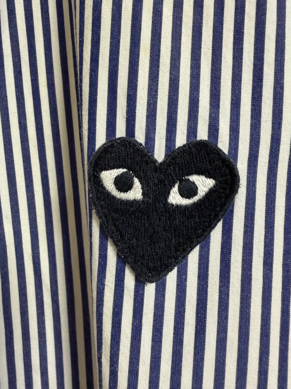 꼼데가르송 스트라이프 셔츠 블루 m 상품이미지3