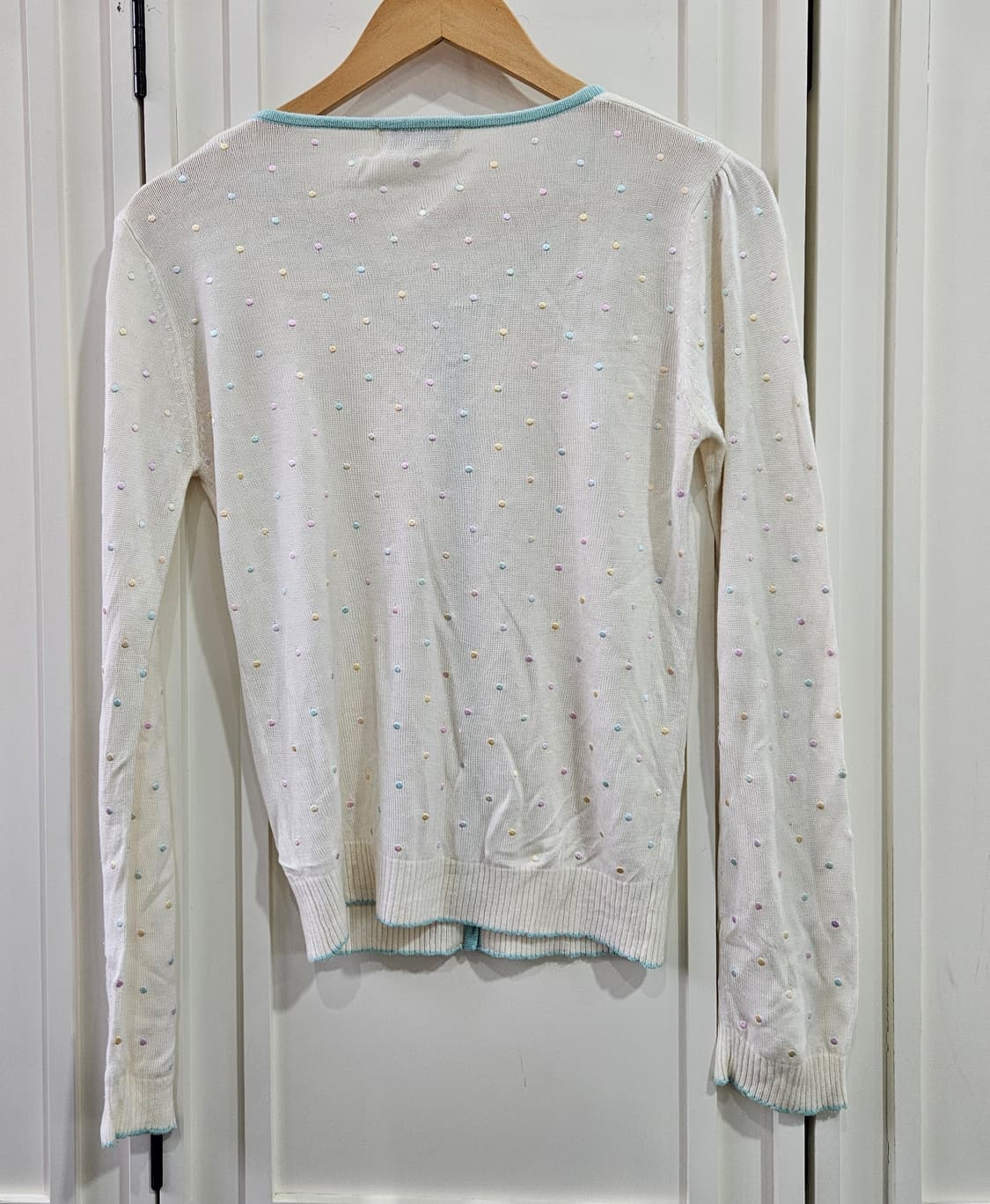 도트 니트 가디건 상품이미지5