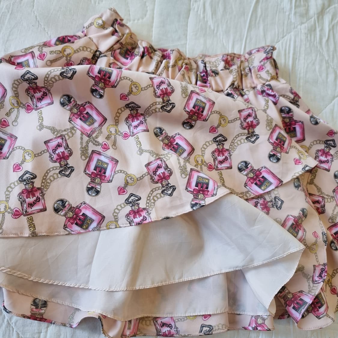 MARS Sugar Gloss 프리미엄 향수 쥬얼 프릴 마즈원핏치마세트 상품이미지4