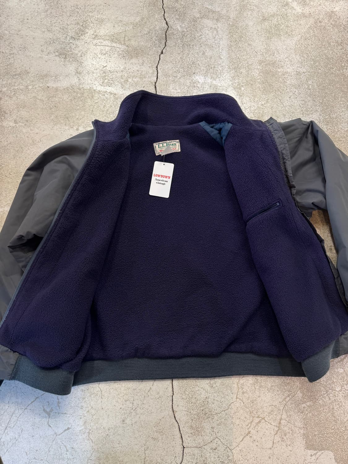 90s 엘엘빈 웜업 플리스 라이닝 자켓 상품이미지5