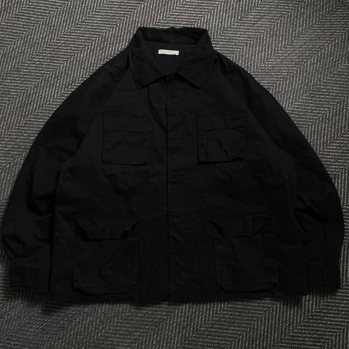 SCENT 미니멀 포켓 워크 셔츠 자켓 블랙 y 4606 상품이미지2