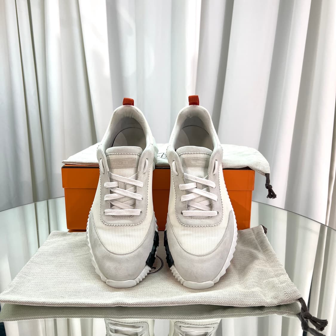 (42) 에르메스 바운싱 스니커즈 오렌지 상품이미지3