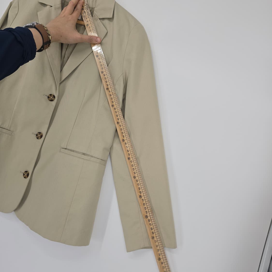 L.L.Bean 여성 베이지색 블레이저 S 상품이미지7