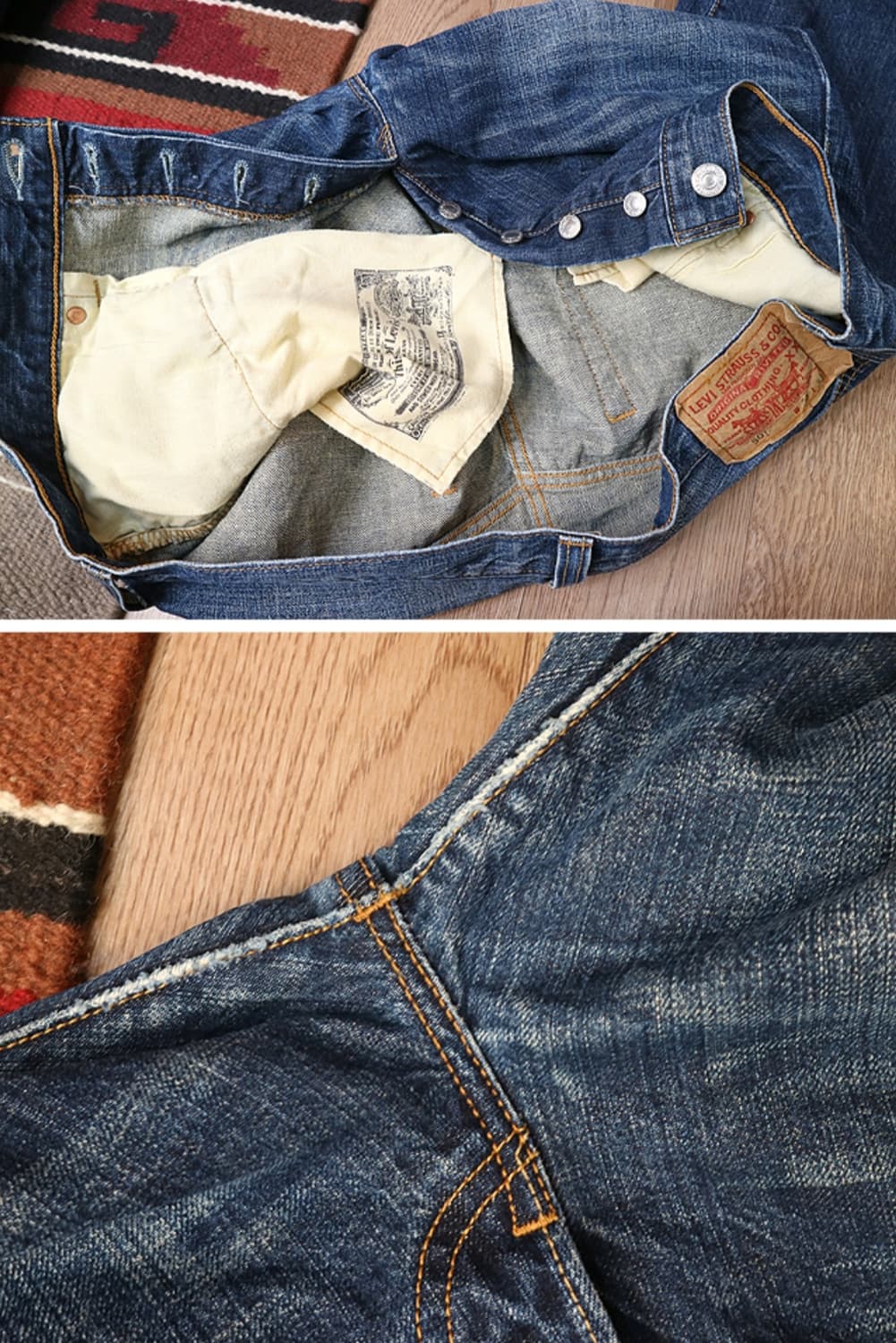 levis 리바이스 08 501 워싱가공 데님  36 상품이미지7
