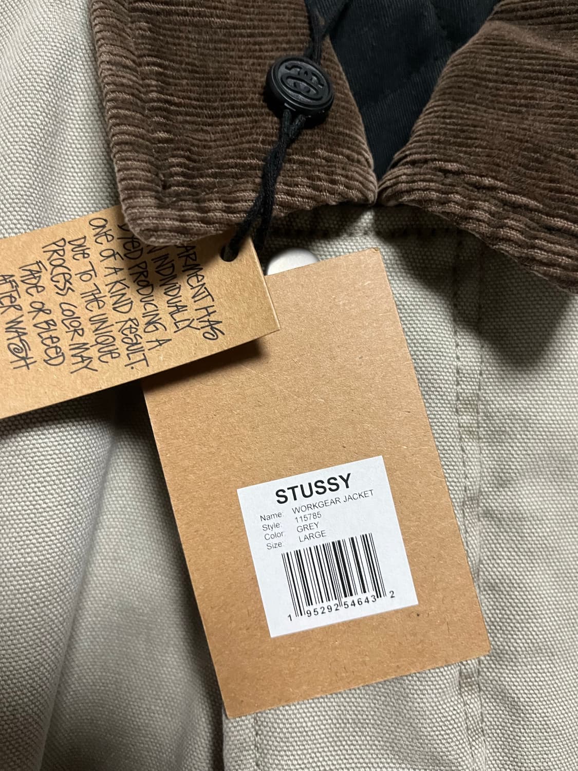 L 스투시 워크 기어 자켓 그레이 상품이미지2