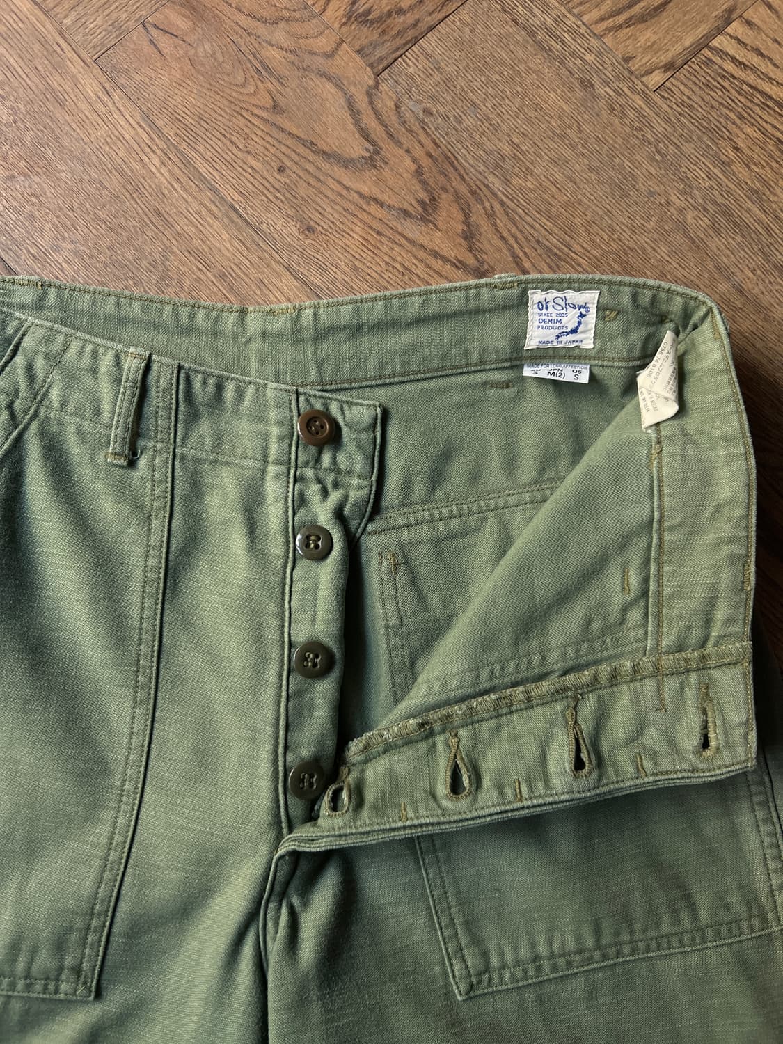 [2]Orslow 오어슬로우 U.S ARMY 레귤러 퍼티그팬츠 상품이미지3