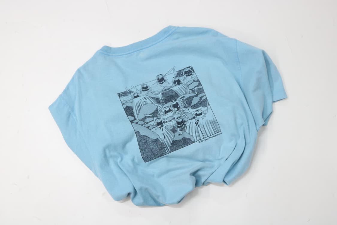 몽벨 x 데즈카 프로덕션 카파 백 프린팅 하늘색 반팔 티셔츠 (L) 상품이미지2