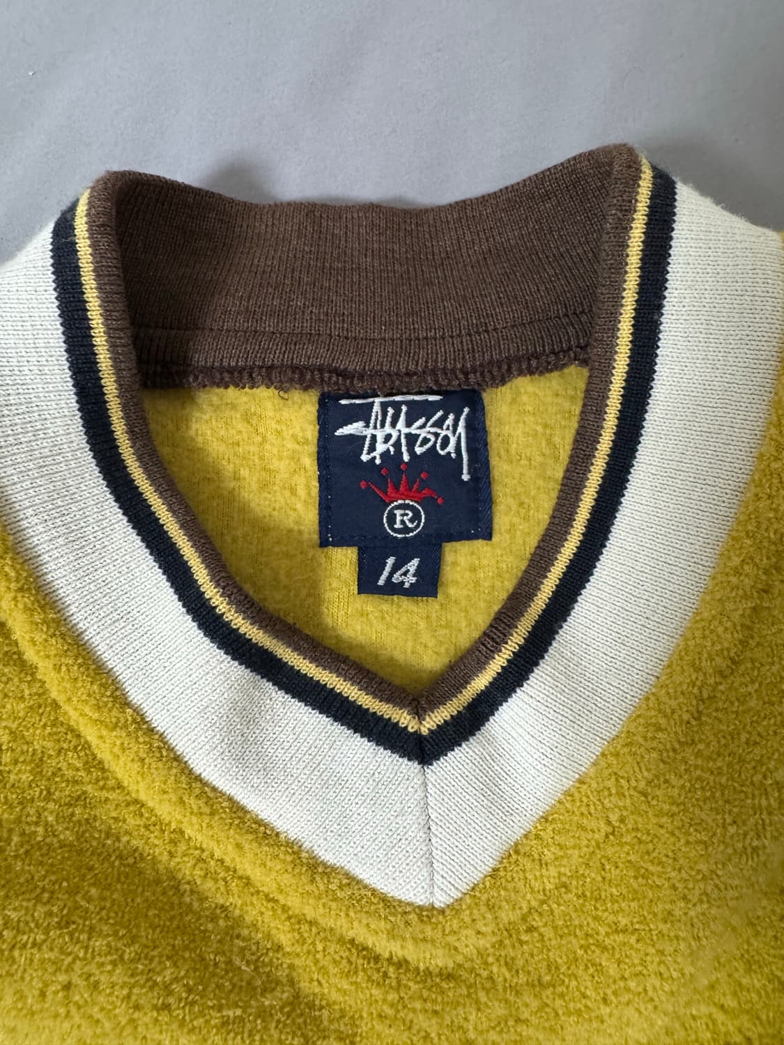 스투시 타월 니트 옐로우 상품이미지3