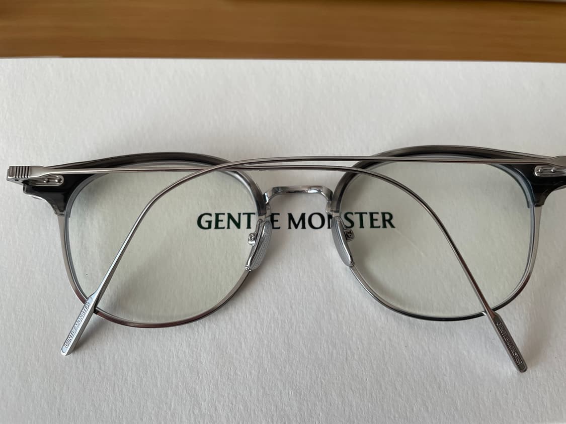 젠틀몬스터 안경 알리오 X GD1 ALIO 그레이 블루라이트차단 티타늄 상품이미지1
