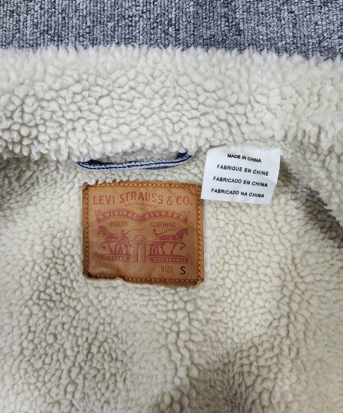 리바이스 쉐르파 트러커 데님자켓 청자켓 S 상품이미지6