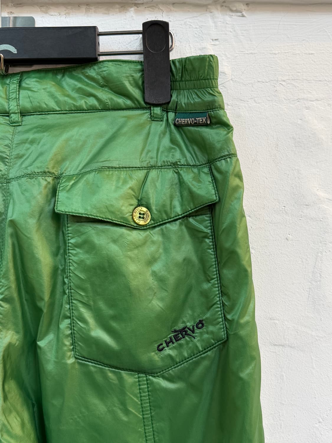 Chervo 쉐르보 나일론 패딩 팬츠 그린 IT44 상품이미지10