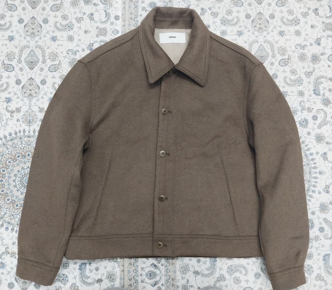 minav 엠버서더 울 소모 크롭 자켓 L 상품이미지1