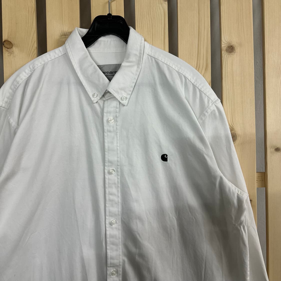 (XL) 칼하트 WIP 매디슨 솔리드 화이트 셔츠 상품이미지5