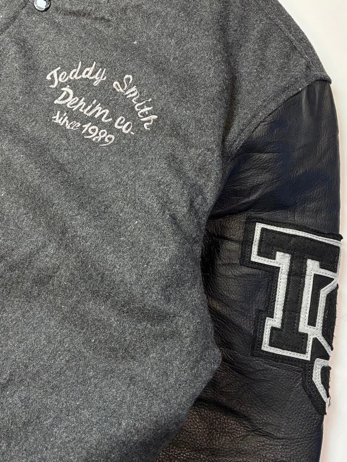 Teddy Smith 물소가죽 배색 바시티 자켓 PN5299 상품이미지3