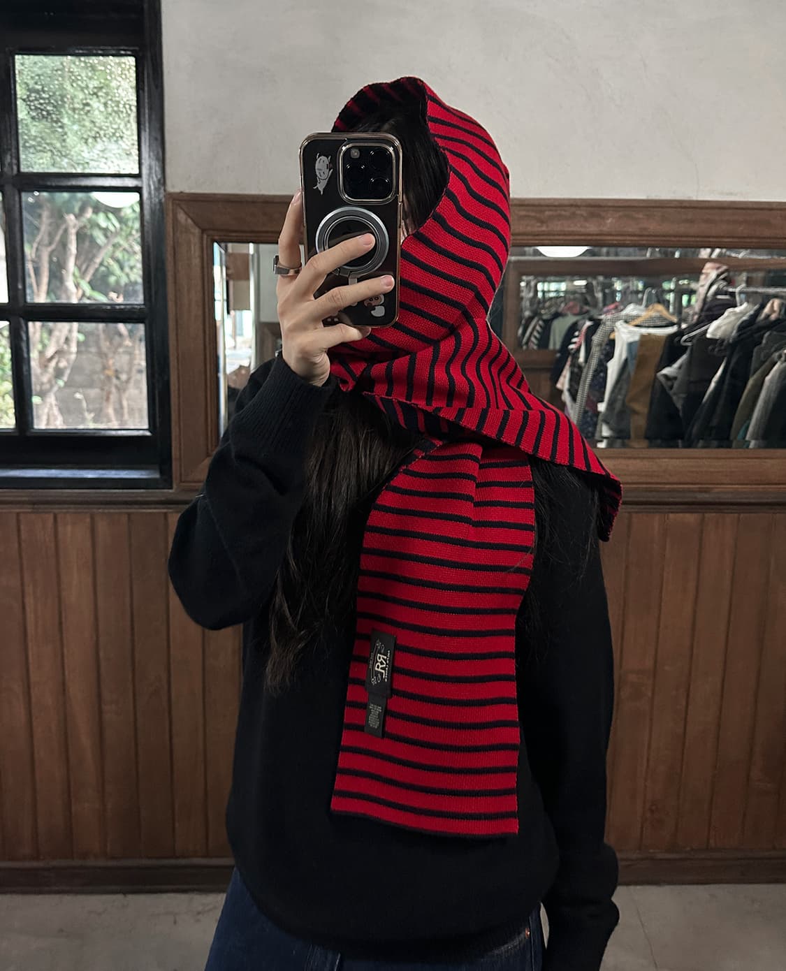RRL heritage stripe knit muffler 상품이미지3