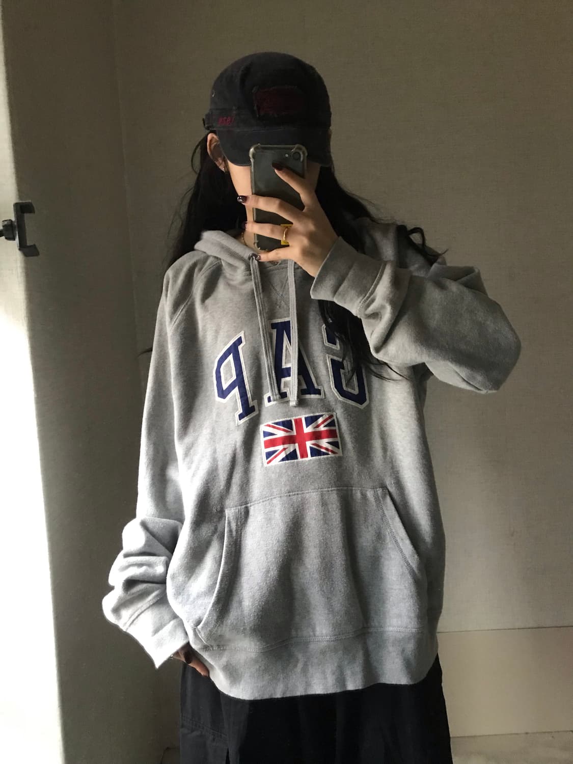 갭 영국 오버핏 후드티 상품이미지3