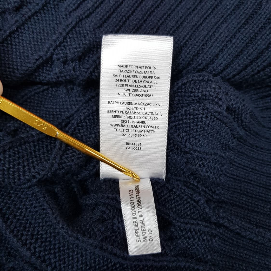 폴로 랄프로렌 케이블 코튼 니트 L사이즈 상품이미지9