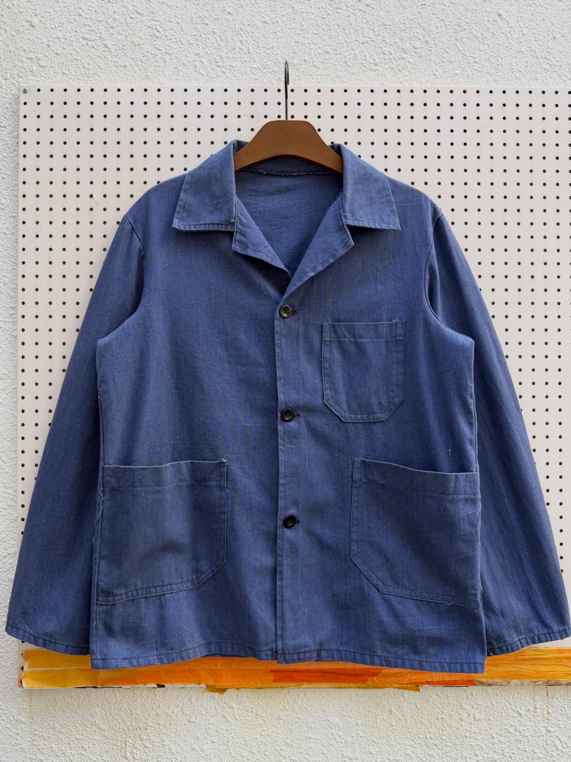 1980s LIGHTWEIGHT CHAMBRAY 샴브레이 프렌치워크자켓 상품이미지1