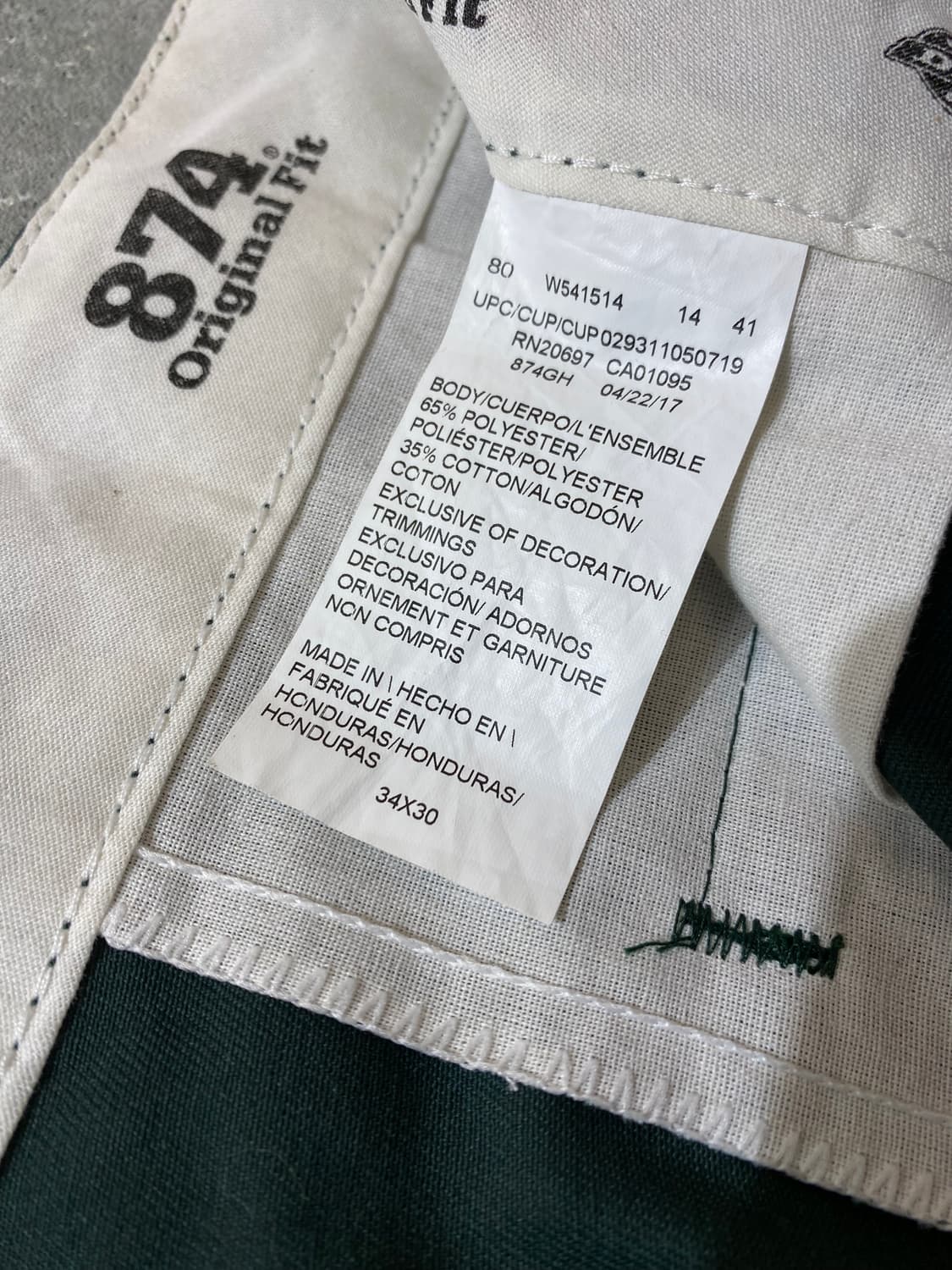 [32] Dickies 874 디키즈 그린 치노 워크팬츠 상품이미지8