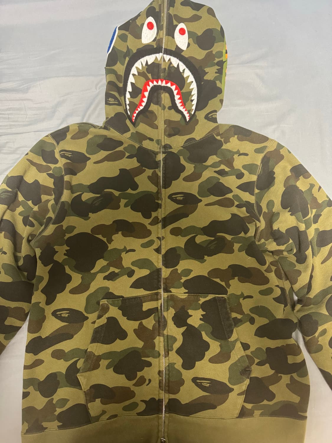 베이프 카모 샤크 풀집업 후드 상품이미지2