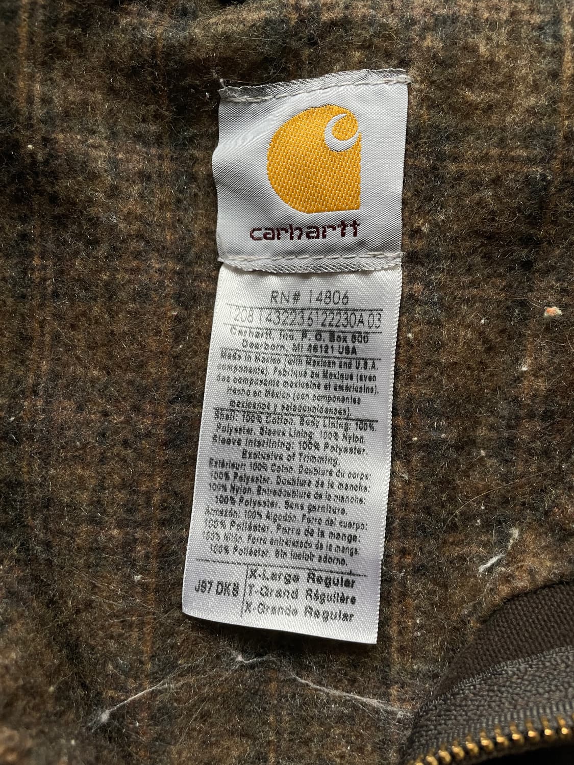 칼하트 J97 DKB 디트로이트 자켓 빈티지 carhartt 상품이미지4