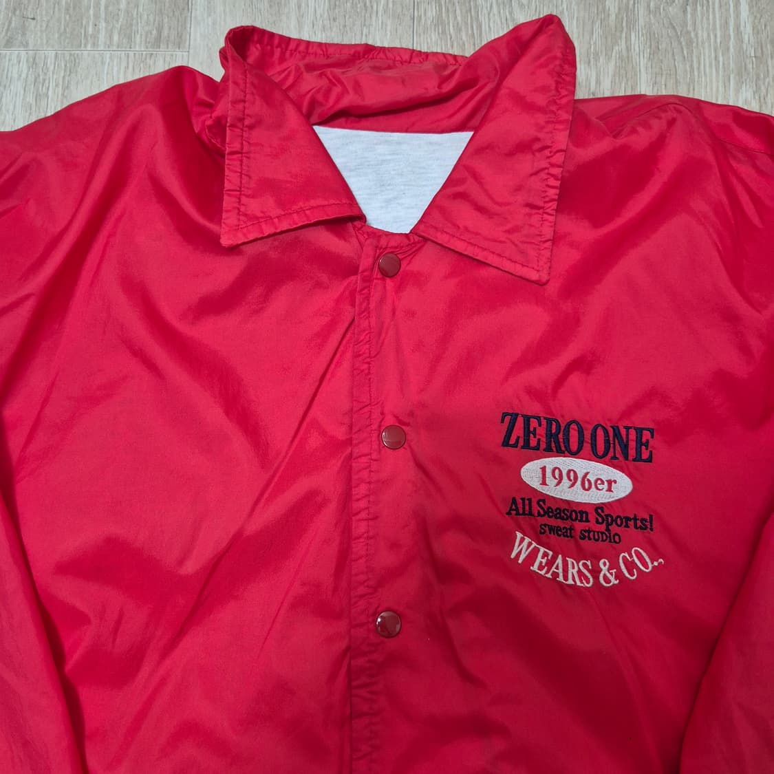 제로원 USA 올드스쿨 빅로고 바람막이 코치자켓 상품이미지2