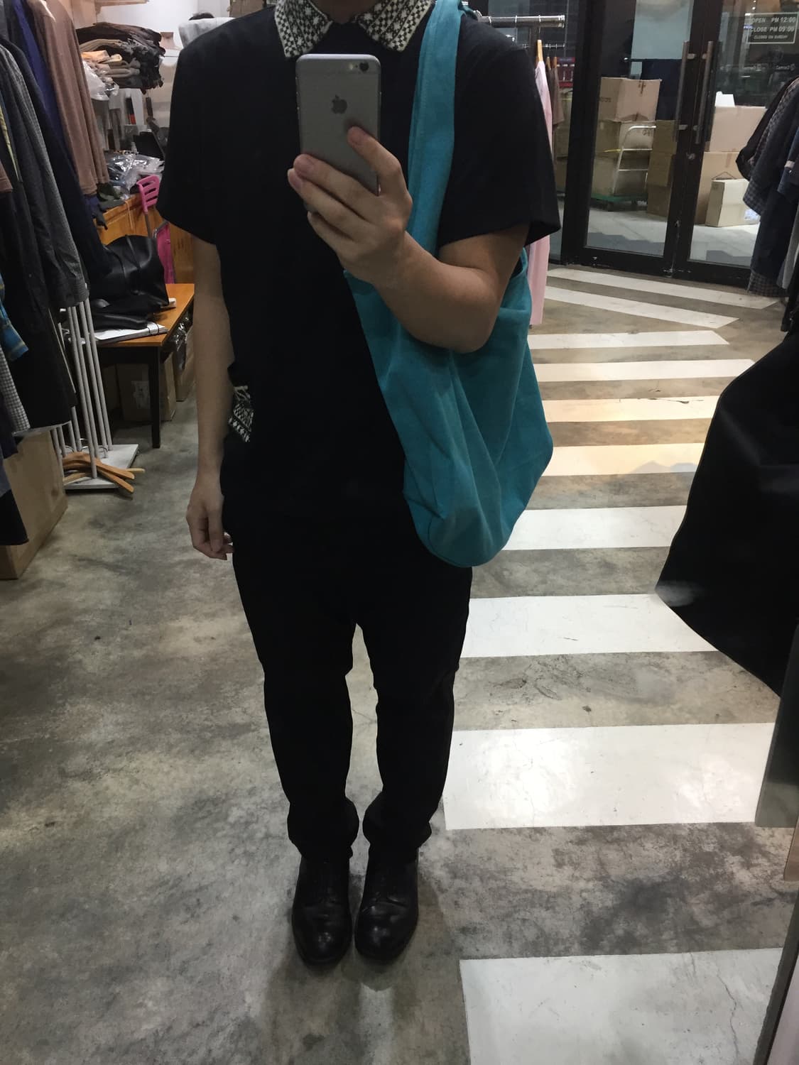 꼼데가르송 블랙 폴리 트라우져 상품이미지3