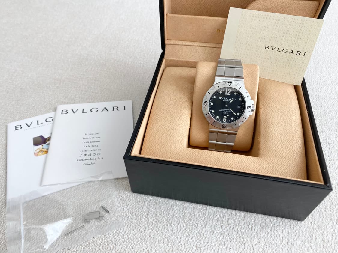 불가리 디아고노 스쿠버 SD38S 오토메틱 38mm 스틸 상품이미지2