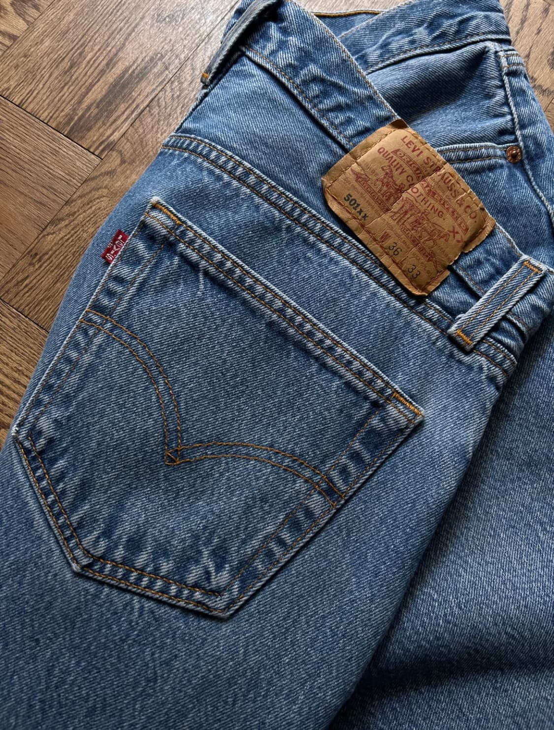 [36]90's 리바이스 501XX USA Made 데님 팬츠 S46 상품이미지5