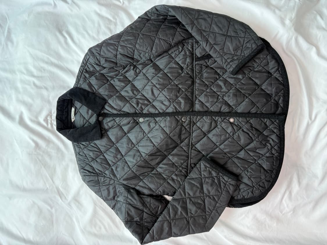 여성 바버 퀼팅 자켓 블랙 상품이미지1