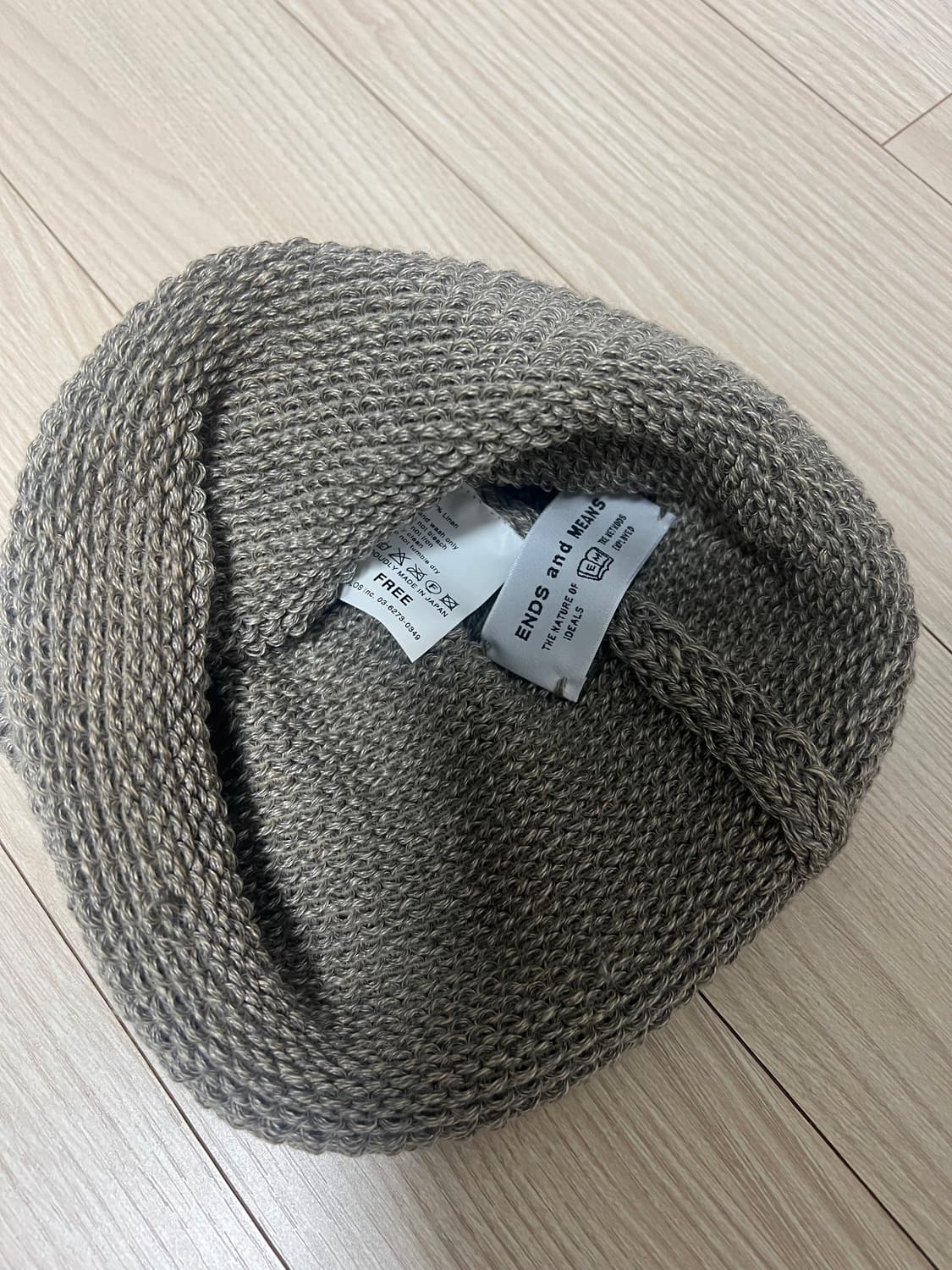 ends and means 엔즈앤드민즈 린넨 비니 상품이미지2