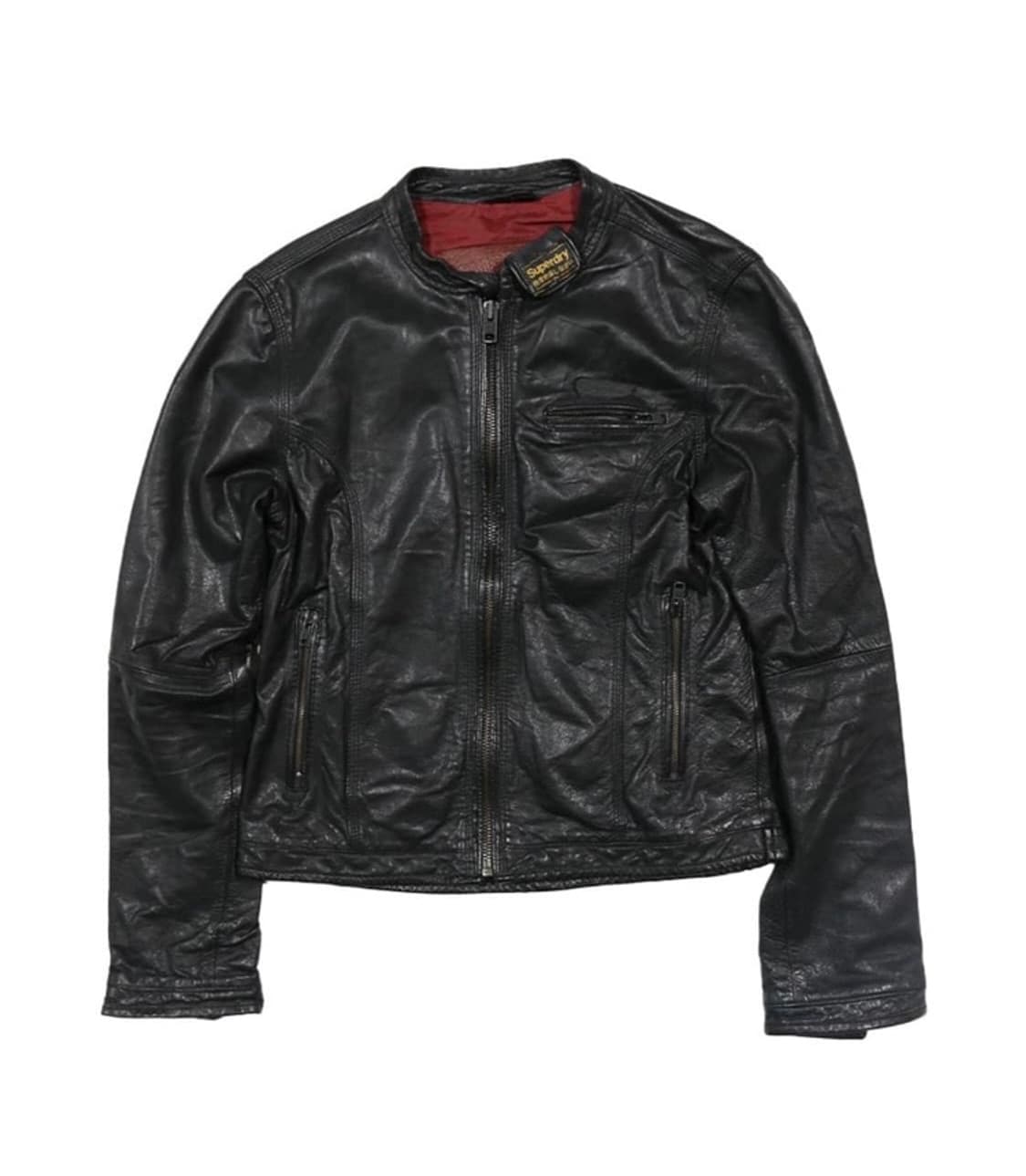 빈티지 슈퍼드라이 레더 바이커 자켓 상품이미지2