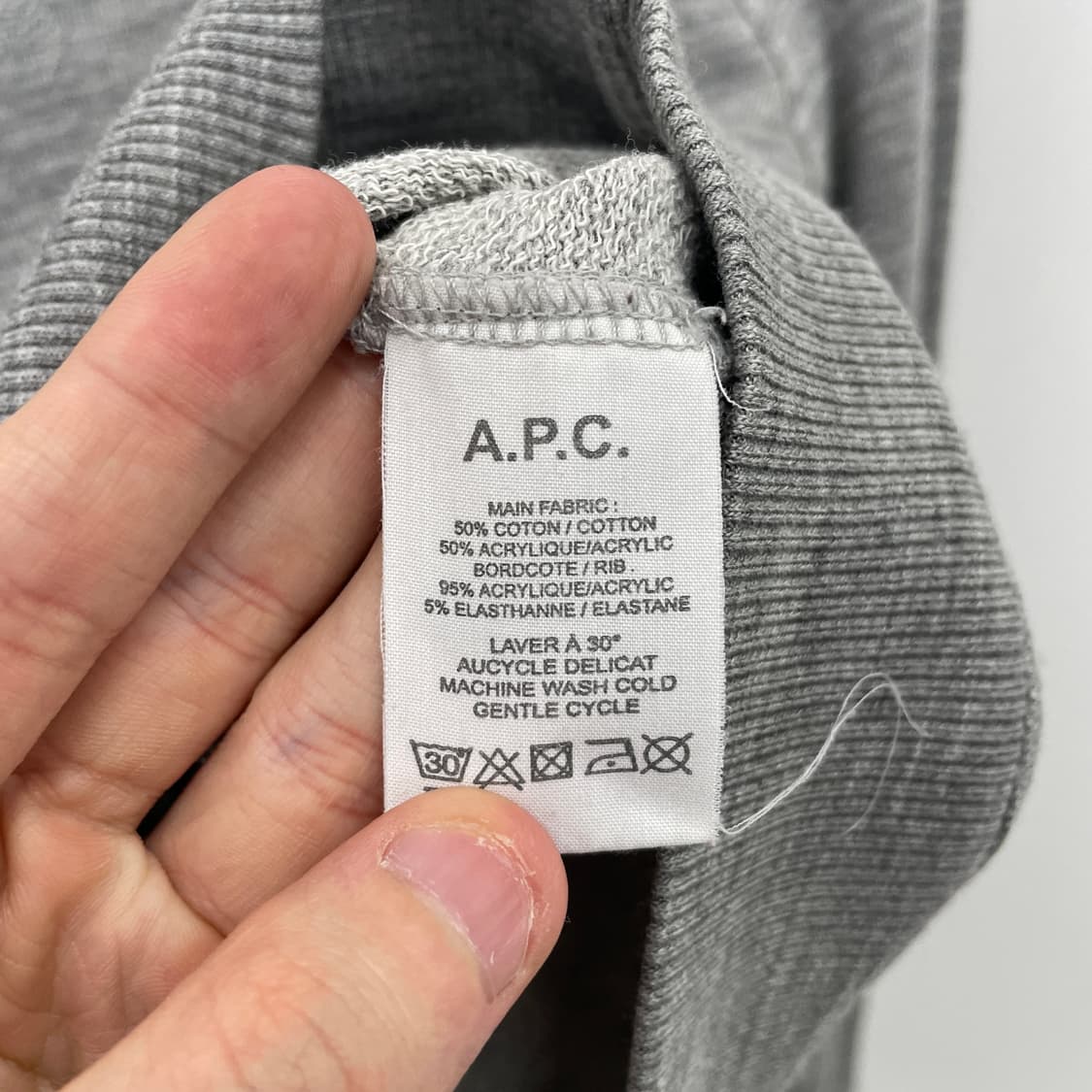 아페쎄 그레이 맨투맨 상품이미지4