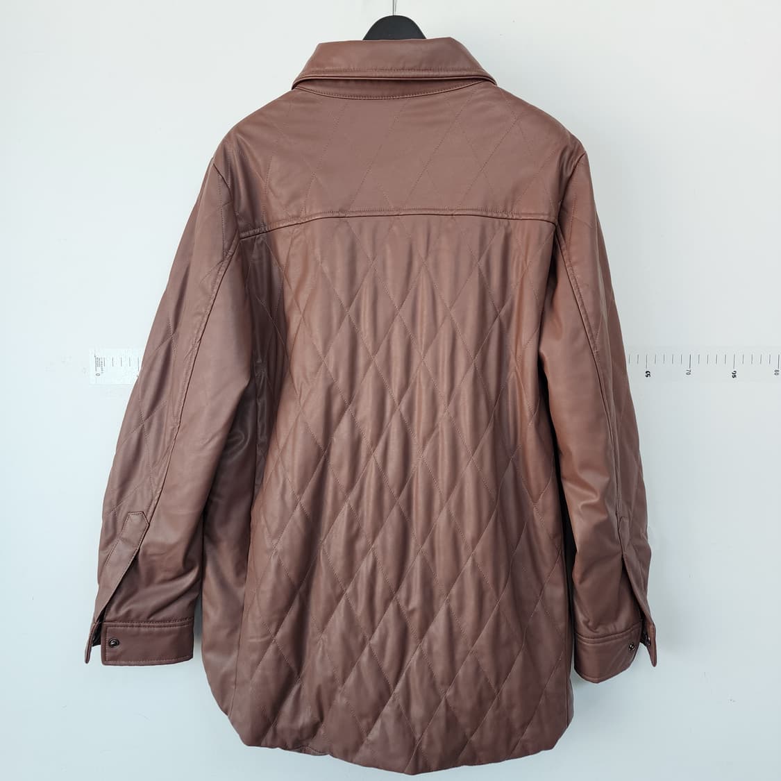 LBL 브라운 퀼팅 레더 셔츠 자켓 상품이미지3