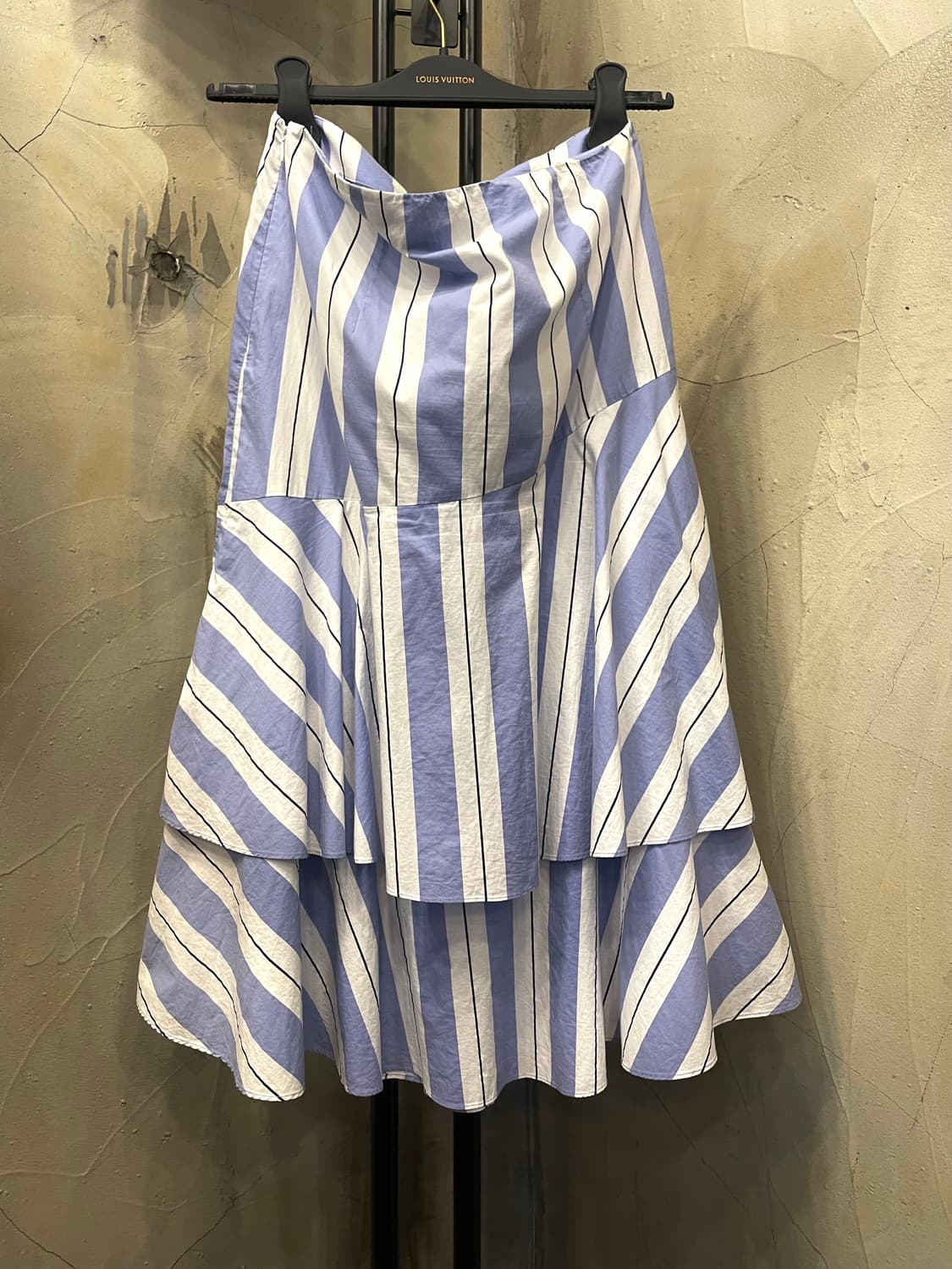 듀엘 행거 스카이 블루 스트라이프 캉캉 스커트 66 상품이미지1