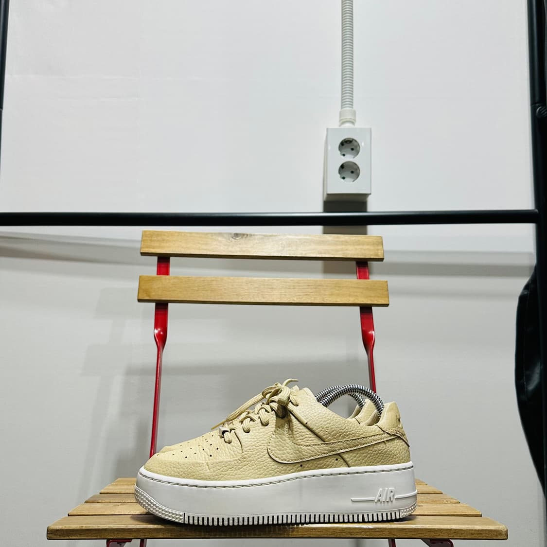 235) 나이키 운동화 여성 여자 신발 에어 포스 1 세이지 로우 데저트 상품이미지4