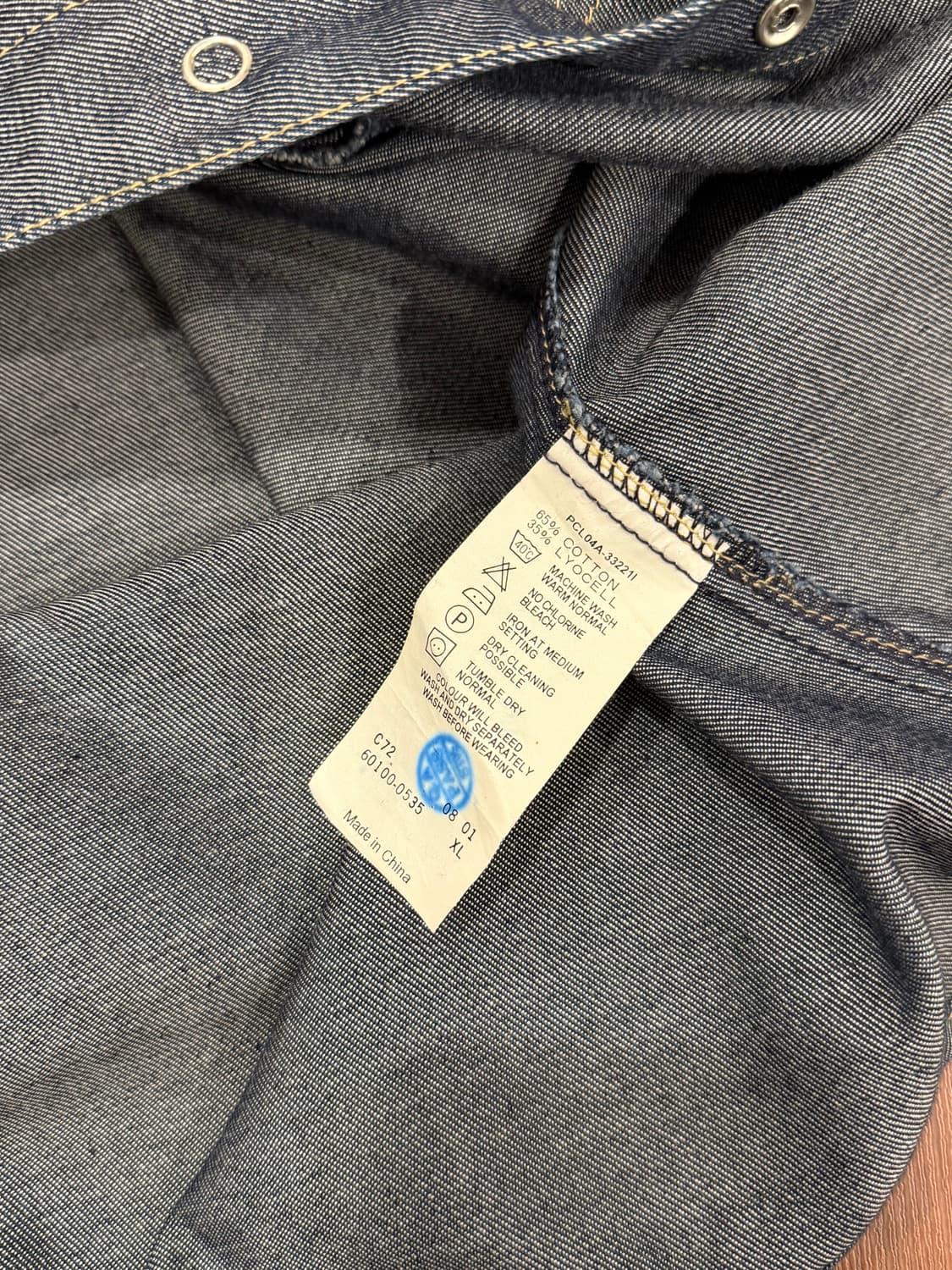 00s Levis 리바이스 엔지니어드 리오셀 데님 셔츠 상품이미지9