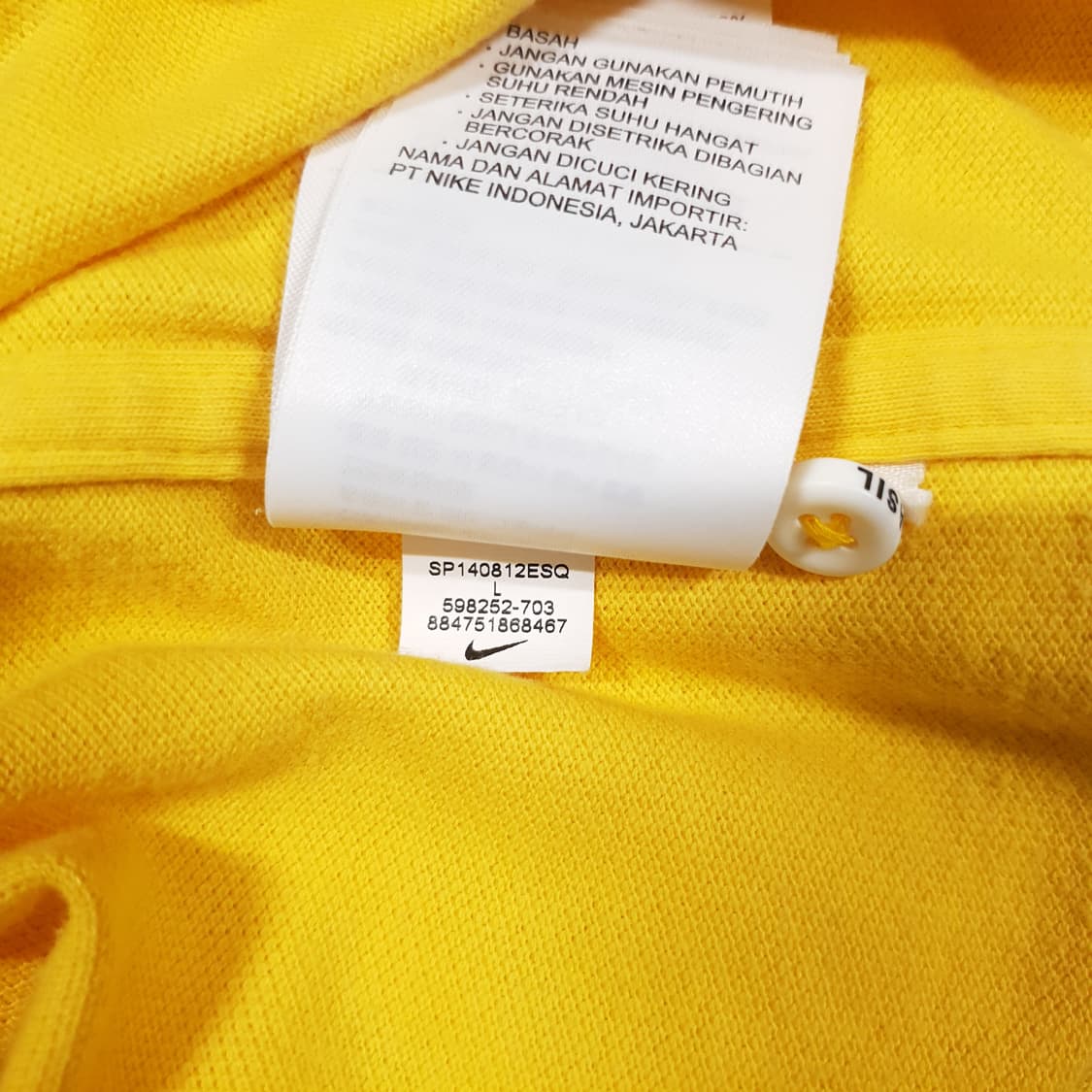 L (100) 나이키 브라질 14-15 리그 어센틱 반팔 폴로 카라티 상품이미지9