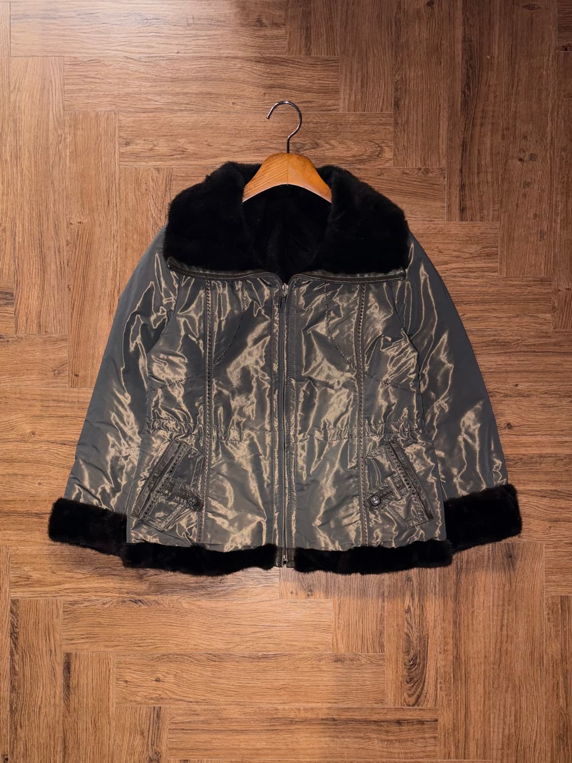 빈티지 글로시 밍크 퍼자켓 상품이미지4