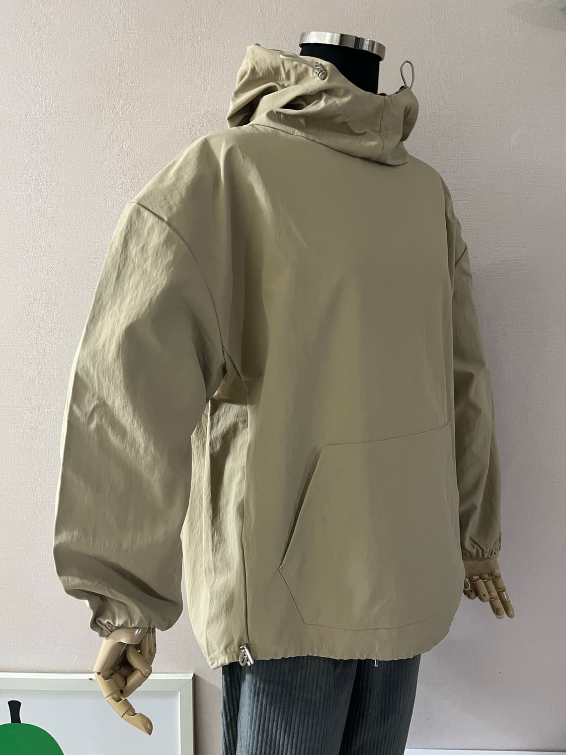 베이지스트링아노락후드 상품이미지7