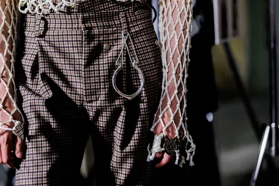 Bed J W Ford 더블 웨이스트 팬츠 상품이미지1