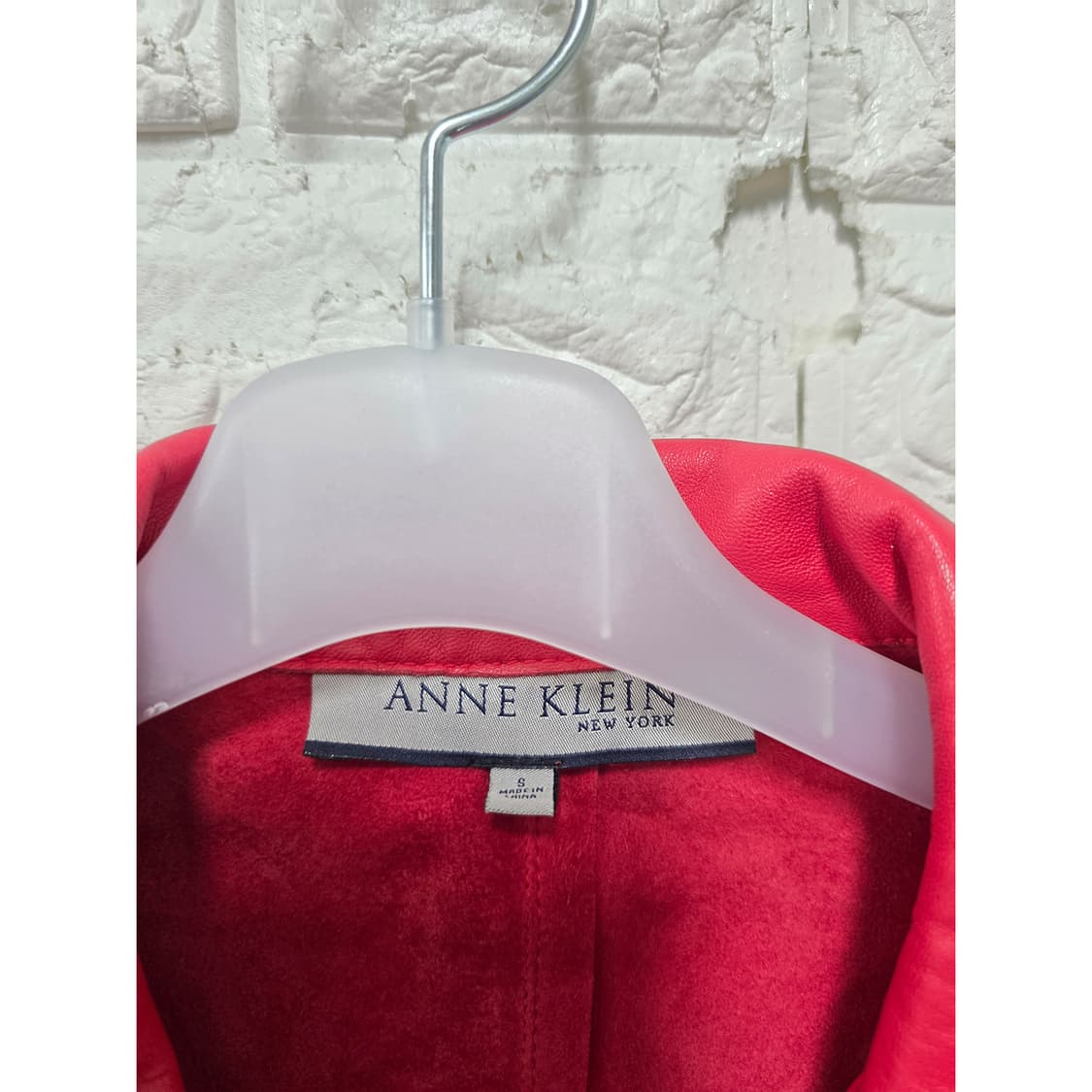 앤클라인 여성 레드 양가죽 자켓 S 상품이미지2