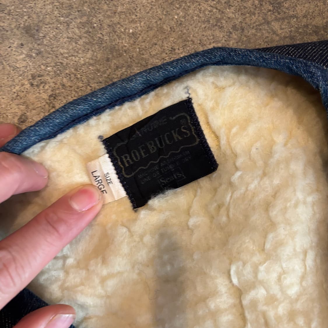 미국 시어스 쉐르파 데님 베스트 상품이미지3