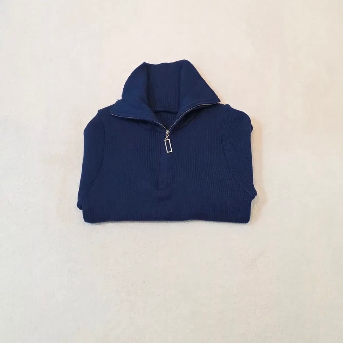 (여성) 골덴 스판 넥카라 숏 크롭 집업 상품이미지2