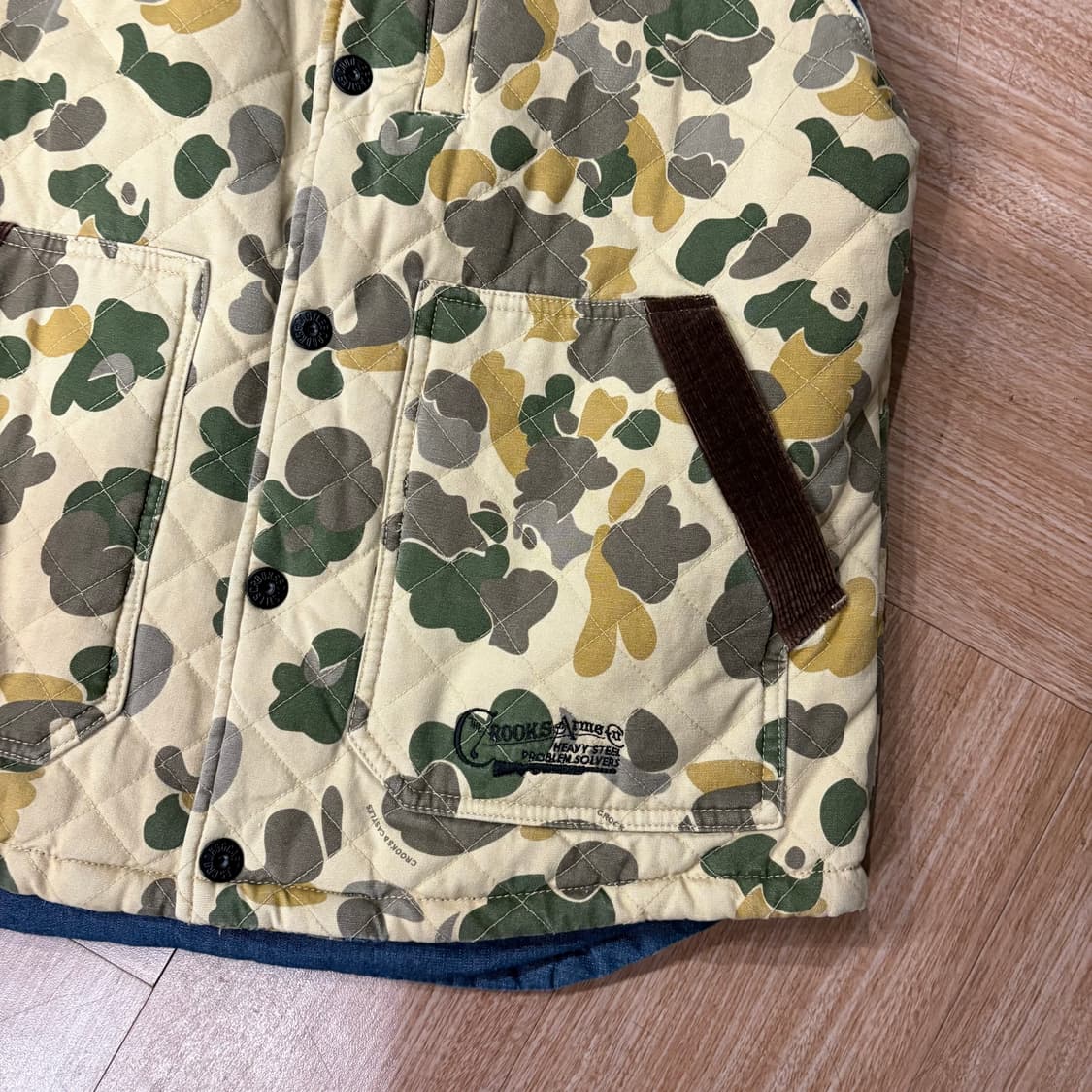 빈티지 카모 베스트 상품이미지5