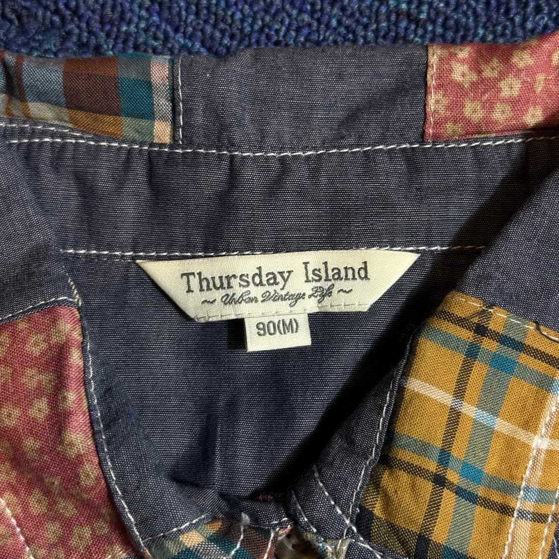 Thurs day Island 빈티지 패치워크 셔츠 상품이미지3