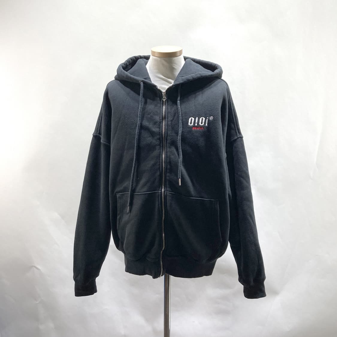 5252 by OIOI 공용 후드집업자켓 블랙 free  상품이미지1