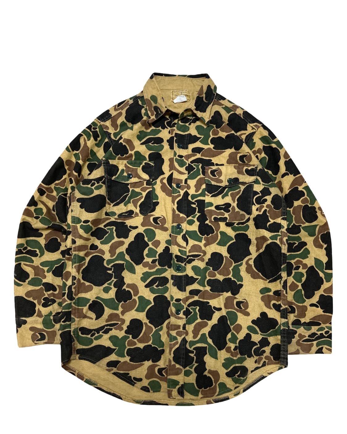 USA 빈티지 카모 코튼 셔츠자켓 상품이미지1