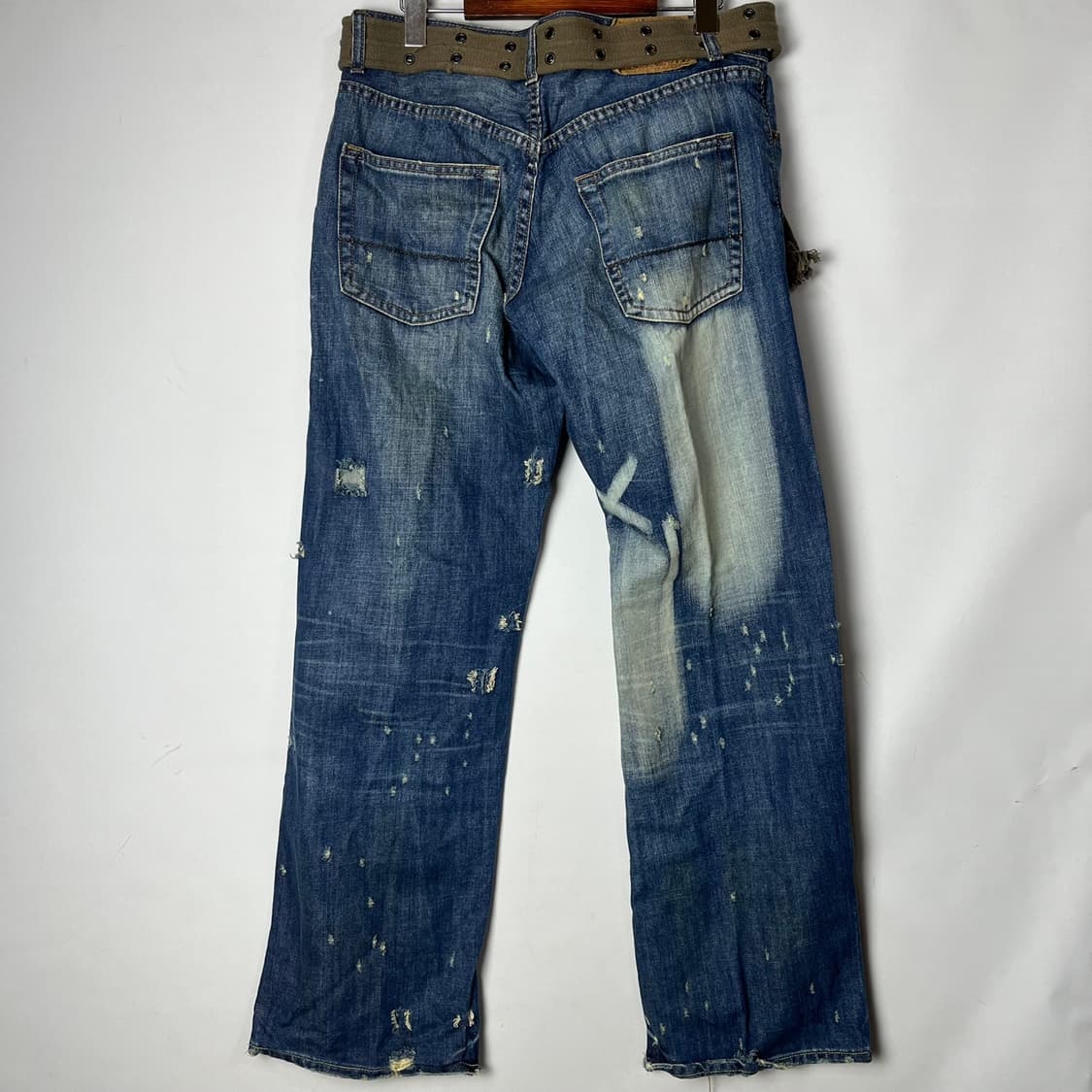 [A&F] 아베크롬비 데미지 워싱 데님팬츠 (벨트세트) 상품이미지2