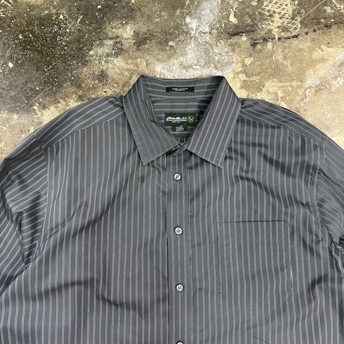 XL) 에디바우어 재팬 스트라이프 셔츠 남방 아메카지 워크웨어 상품이미지2